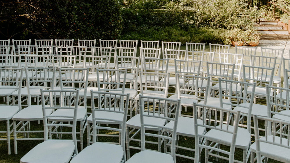 Armless chairs required for quartet seating